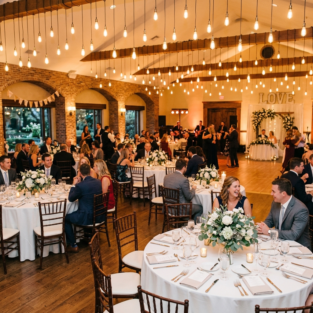 Wedding Reception Table Setup